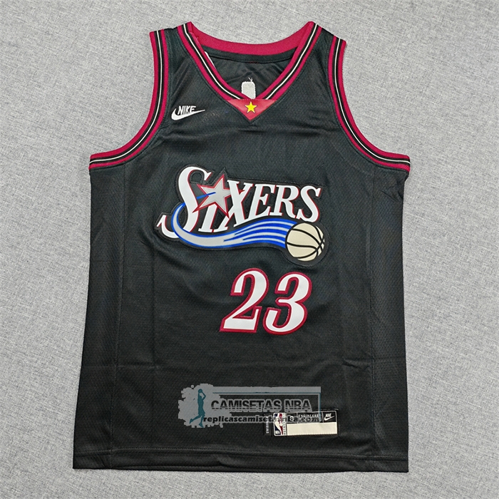 Camiseta Nino Philadelphia 76ers Lebron James NO 23 Classia 2025-26 Negro